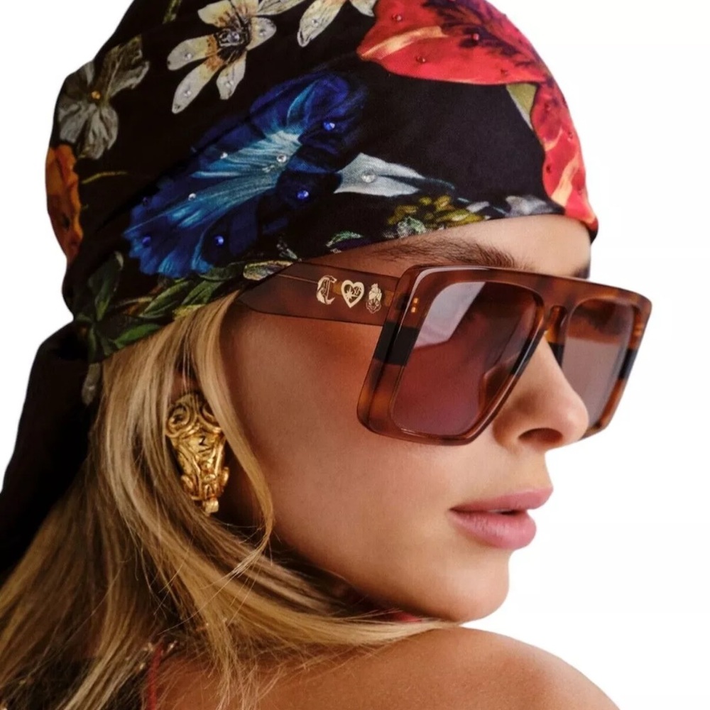 CAMILLA *Fully Booked* XL oversized square tortoise acetate statement sunglasses